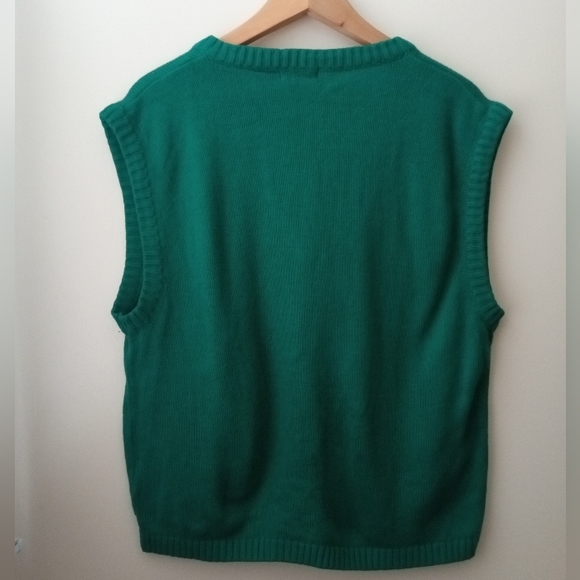💚 Cheryl Tiegs | Women's Sweater Vest | Emerald Green | Size M - Picture 2 of 4